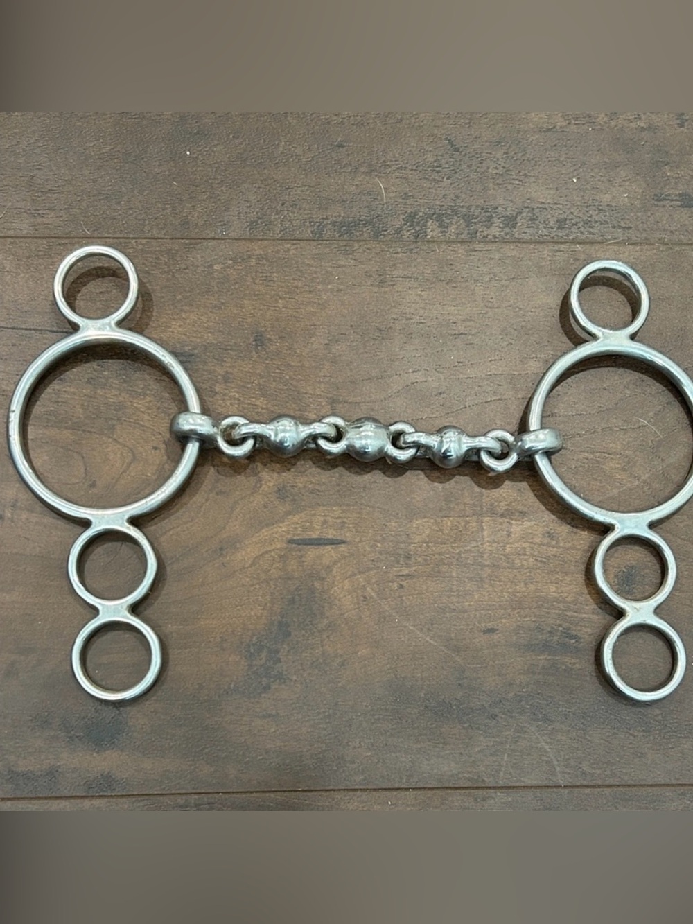 Waterford 3-Ring Gag - Stainless Steel horse bit